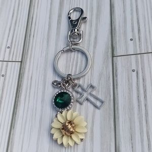 New Cross & Charms Keychain